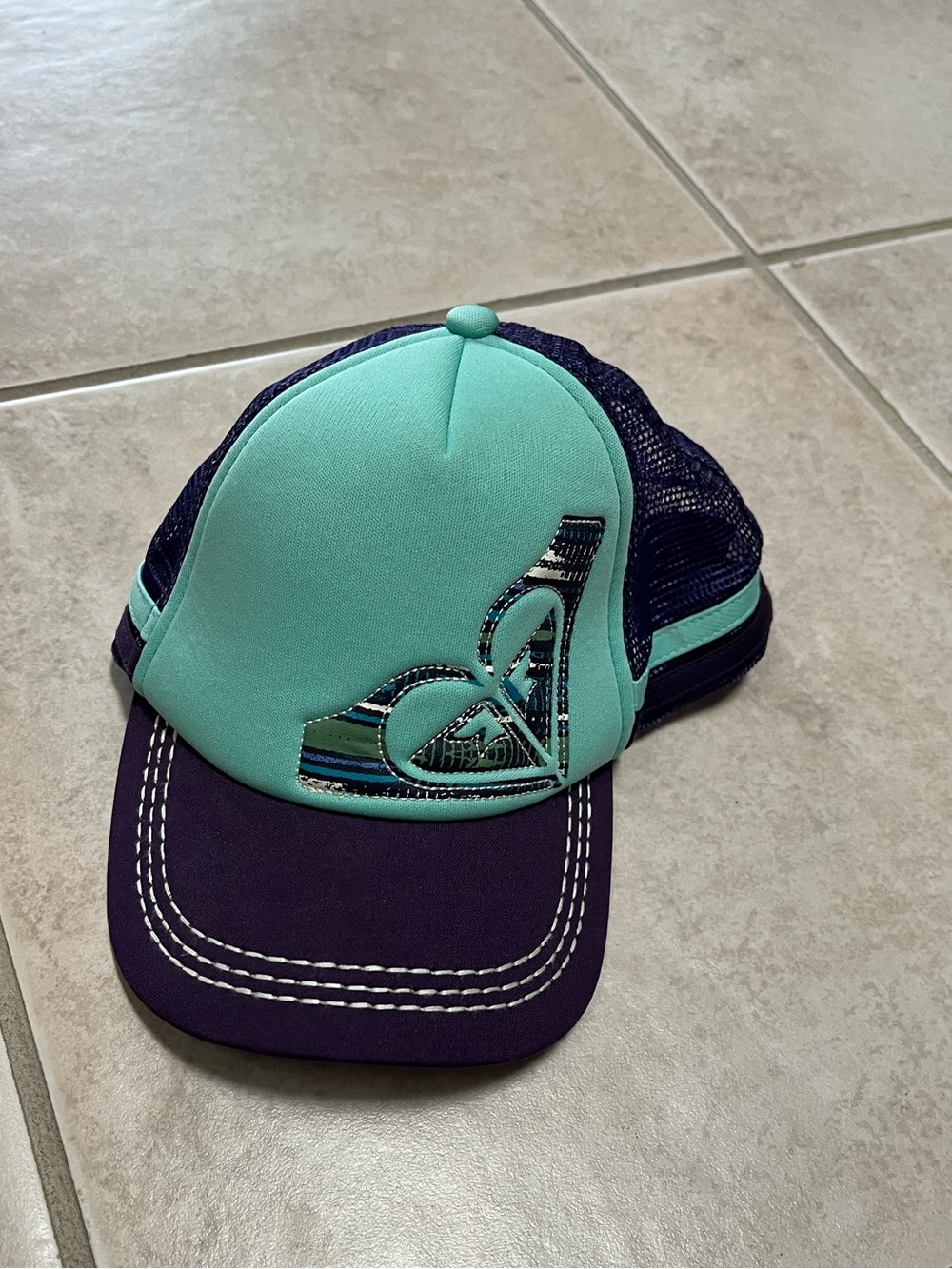 Roxy Trucker Hat with Heart Logo